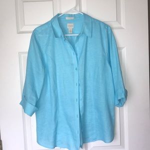 Chicos’s No-iron Linen Shirt